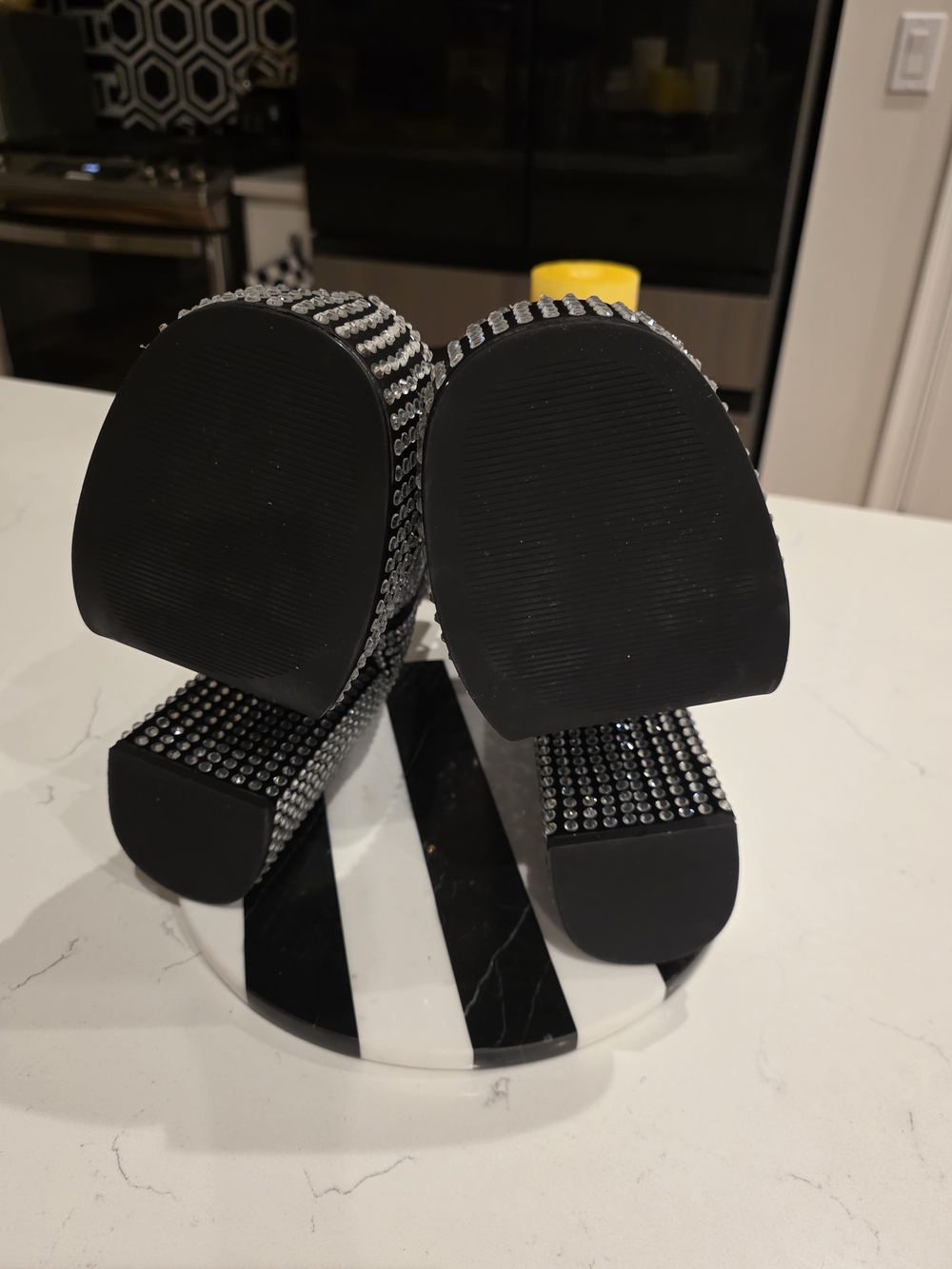 Steve Madden Black Rhinestone Platform Bootie - Picture 7 of 7